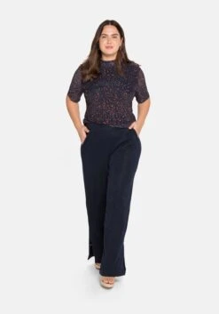 Sheego Shirt Mit Stehkragen, Aus Mesh -Shego Kleidung Geschaft 14184900524 049OX 02 SH