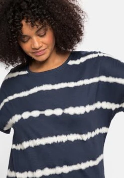 Sheego Shirt Im Batik-Look, überschnittene Schultern 10 Sheego Shirt Im Batik-Look, überschnittene Schultern -Shego Kleidung Geschaft 14187100035 049IE 02 SH