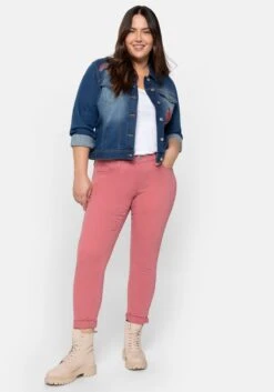 Schmale Twill-Hose In Samtig-weicher Qualität -Shego Kleidung Geschaft 14196002023 0487X 02 SH