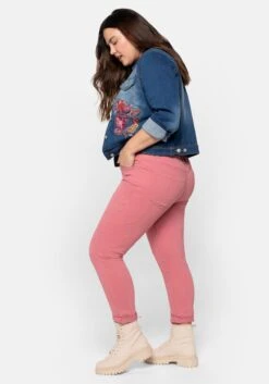 Schmale Twill-Hose In Samtig-weicher Qualität -Shego Kleidung Geschaft 14196002023 04884 02 SH