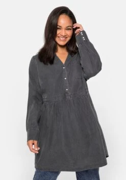 Sheego Jeanstunika In Longform, Mit Hoch Angesetzter Taille