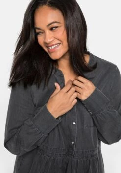 Sheego Jeanstunika In Longform, Mit Hoch Angesetzter Taille -Shego Kleidung Geschaft 14199402072 0480H 02 SH