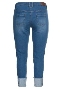 Sheego Schmale Jeans Mit Destroyed-Effekten Und Saumumschlag 13 Sheego Schmale Jeans Mit Destroyed-Effekten Und Saumumschlag -Shego Kleidung Geschaft 14231400327 048IR 00 SH