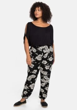 Sheego Strandhose Im Joggpants-Stil, Mit Alloverprint -Shego Kleidung Geschaft 14255000404 04A75 02 SH