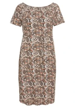 Sheego Strandkleid Mit Bindeband Und Carmenausschnitt -Shego Kleidung Geschaft 14257702004 04A33 00 SH