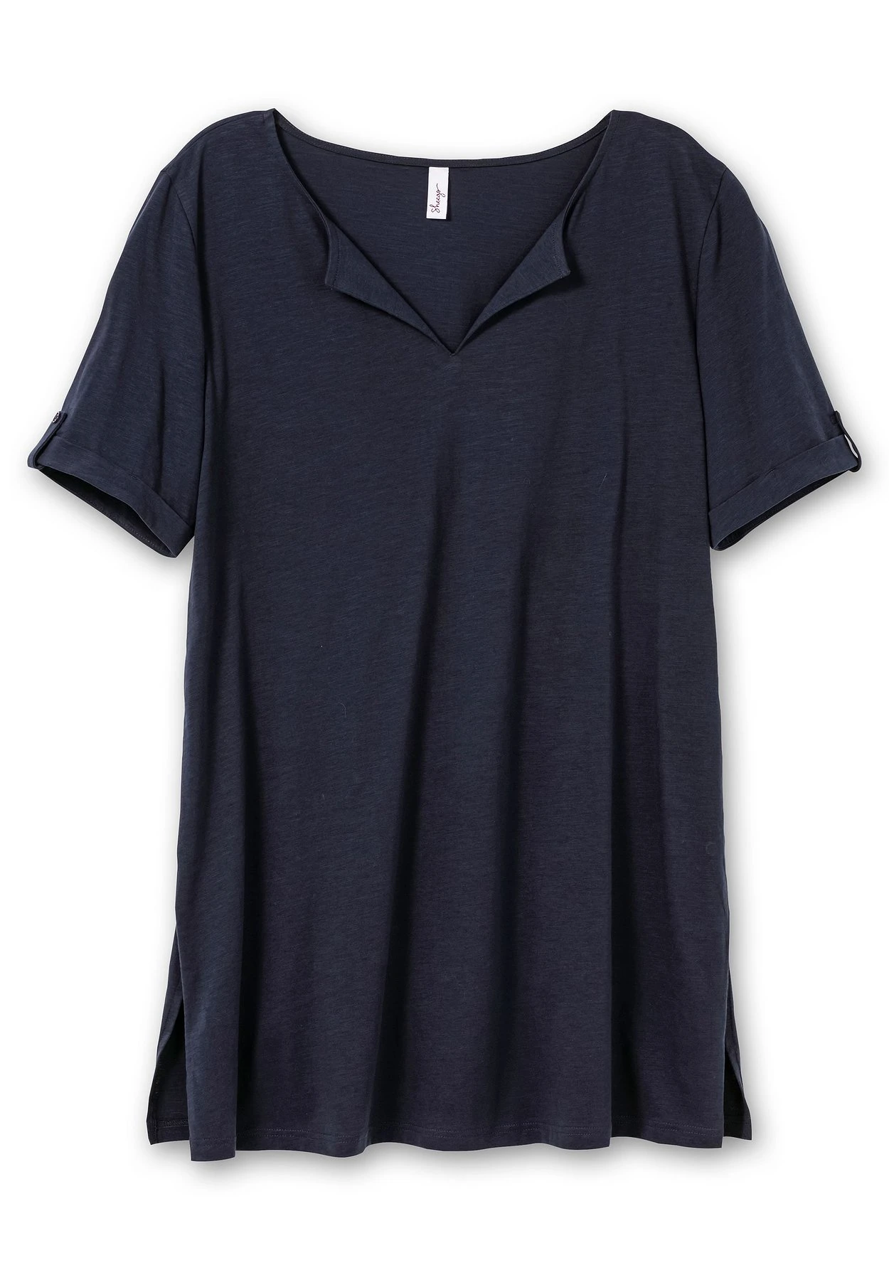 Sheego Longshirt Mit Geschlitztem Ausschnitt 3 Sheego Longshirt Mit Geschlitztem Ausschnitt – Bild 3