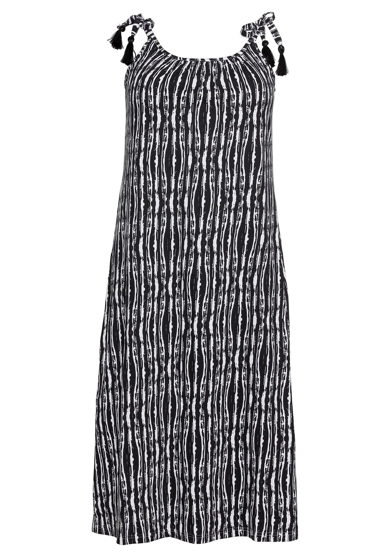 Sheego Trägerkleid Mit Grafikprint, In A-Linie 4 Sheego Trägerkleid Mit Grafikprint, In A-Linie – Bild 4