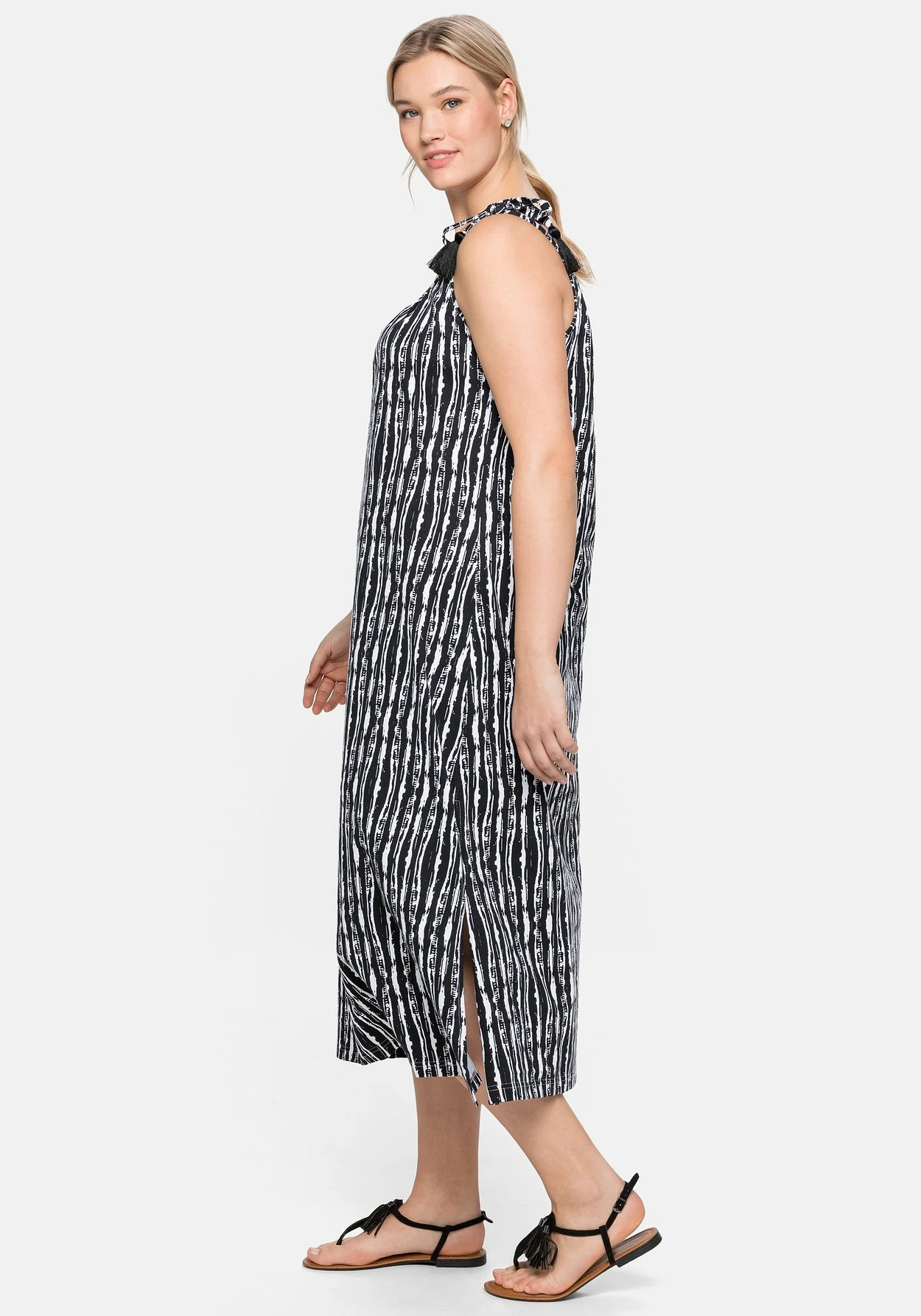 Sheego Trägerkleid Mit Grafikprint, In A-Linie 2 Sheego Trägerkleid Mit Grafikprint, In A-Linie – Bild 2