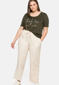 Sheego Shirt Mit Pailletten-Schriftzug, Aus Jersey -Shego Kleidung Geschaft 14375800172 04BMX 02 SH