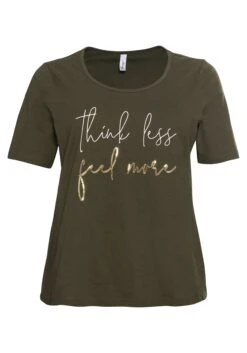 Sheego Shirt Mit Pailletten-Schriftzug, Aus Jersey -Shego Kleidung Geschaft 14375800172 04BMY 00 SH