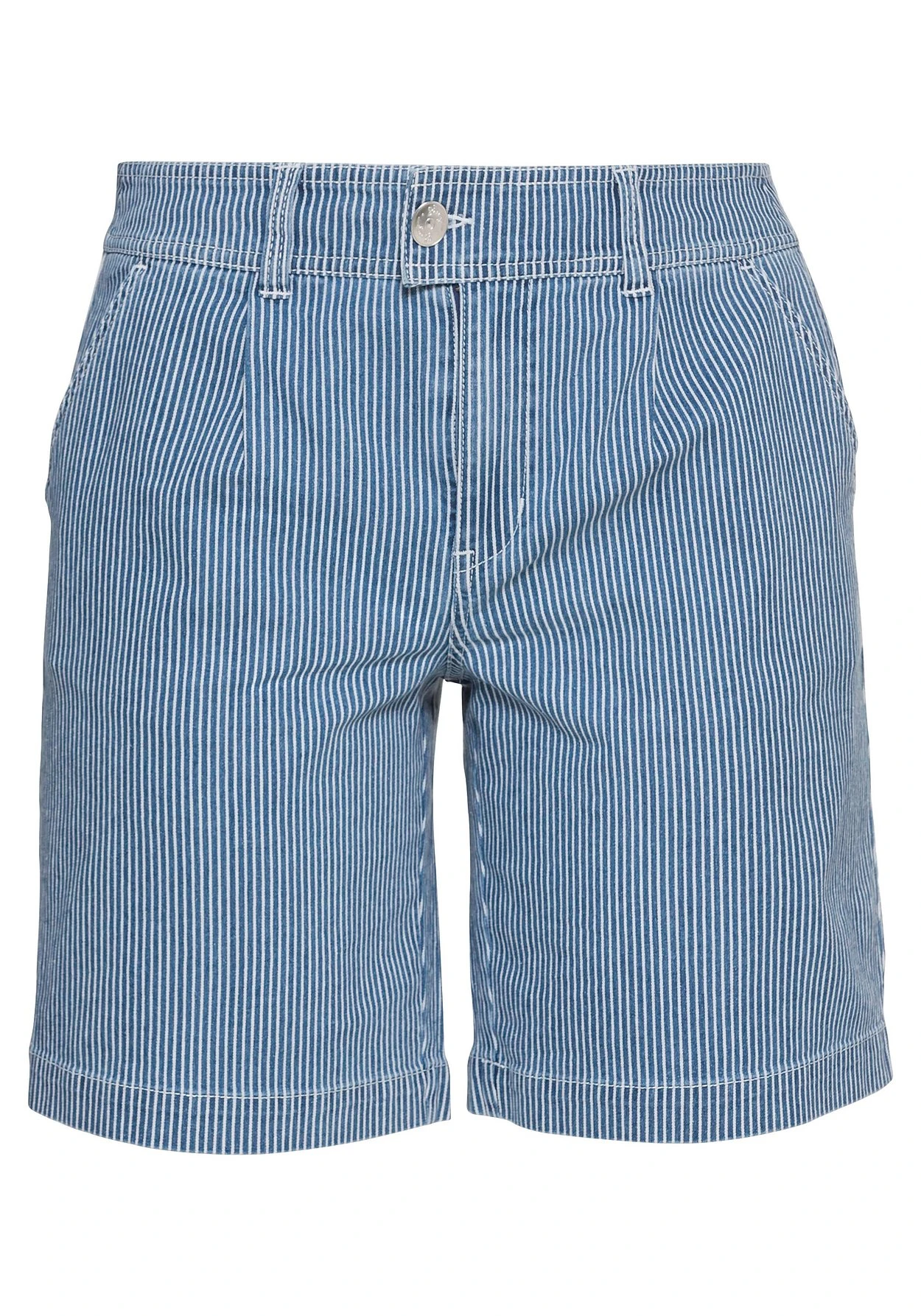 Sheego Bermuda-Jeans Mit Alloverstreifen Und Saumaufschlag 6 Sheego Bermuda-Jeans Mit Alloverstreifen Und Saumaufschlag – Bild 6