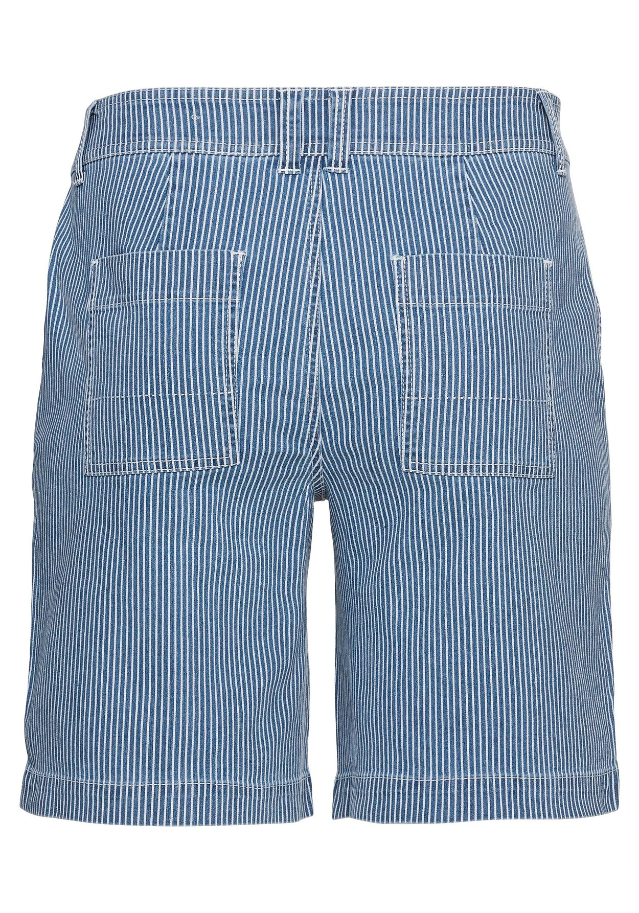 Sheego Bermuda-Jeans Mit Alloverstreifen Und Saumaufschlag 4 Sheego Bermuda-Jeans Mit Alloverstreifen Und Saumaufschlag – Bild 4