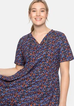 Sheego Shirtkleid Mit Paisleydruck Und Lochspitze 10 Sheego Shirtkleid Mit Paisleydruck Und Lochspitze -Shego Kleidung Geschaft 14382300524 04BGR 02 SH