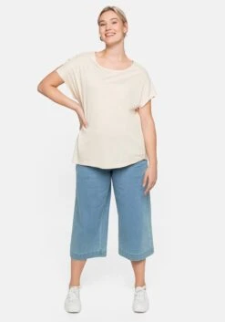 Sheego Shirt Mit Offener Schulterpartie, In Leichter A-Linie -Shego Kleidung Geschaft 14384700211 04BYL 02 SH