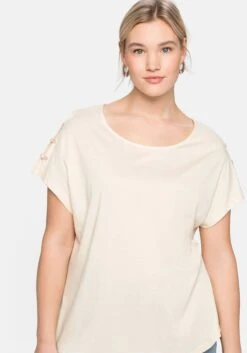 Sheego Shirt Mit Offener Schulterpartie, In Leichter A-Linie -Shego Kleidung Geschaft 14384700211 04BYN 02 SH