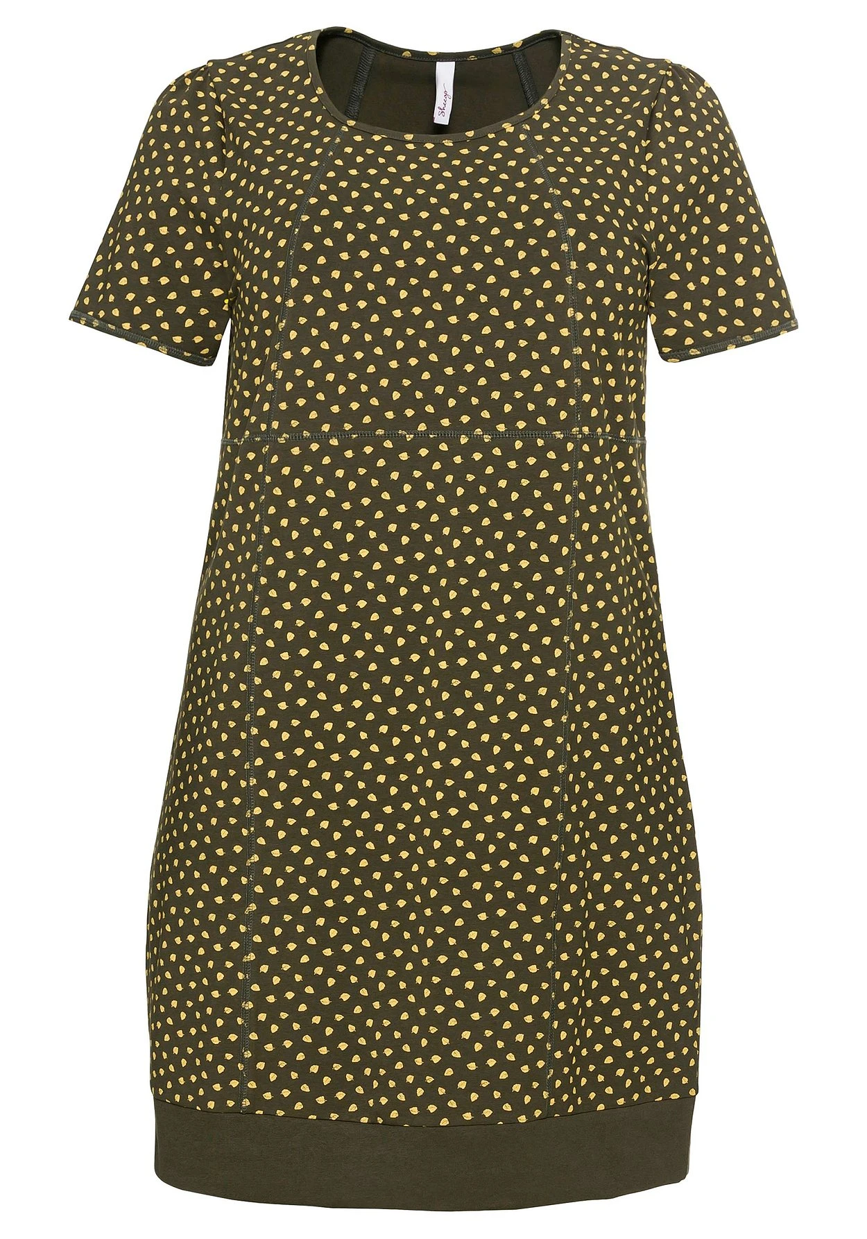 Sheego Jerseykleid Mit Alloverdruck Und Rippbund Am Saum 4 Sheego Jerseykleid Mit Alloverdruck Und Rippbund Am Saum – Bild 4