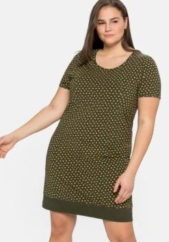 Sheego Jerseykleid Mit Alloverdruck Und Rippbund Am Saum 11 Sheego Jerseykleid Mit Alloverdruck Und Rippbund Am Saum -Shego Kleidung Geschaft 14385900172 04BBG 02 SH