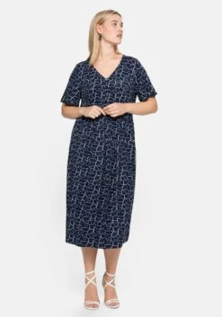 Sheego Jerseykleid In Midilänge, Mit Alloverprint 10 Sheego Jerseykleid In Midilänge, Mit Alloverprint -Shego Kleidung Geschaft 14386200452 04BUA 02 SH