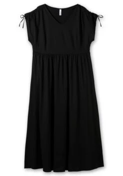 Sheego Jerseykleid Mit Weitem Rock Und V-Ausschnitt -Shego Kleidung Geschaft 14389400289 04N2M 00 SH