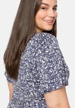 Sheego Jerseykleid Mit Flügelärmeln Und Volant Am Saum -Shego Kleidung Geschaft 14389702018 04BL4 02 SH