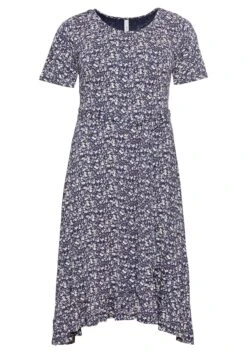 Sheego Jerseykleid Mit Flügelärmeln Und Volant Am Saum -Shego Kleidung Geschaft 14389702018 04BL5 00 SH