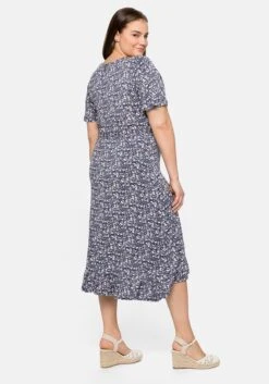 Sheego Jerseykleid Mit Flügelärmeln Und Volant Am Saum -Shego Kleidung Geschaft 14389702018 04BL9 02 SH