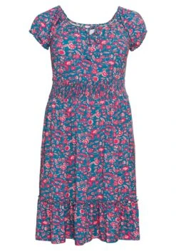 Jerseykleid Mit Blumendruck Und Carmenausschnitt -Shego Kleidung Geschaft 14391300427 04C71 00 SH