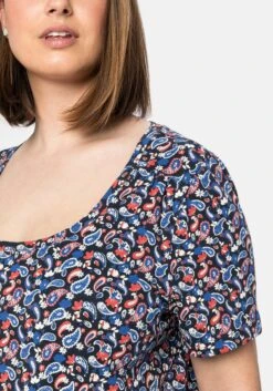 Sheego T-Shirt Mit Rundhalsausschnitt Und Paisleydruck -Shego Kleidung Geschaft 14397700524 04DC8 02 SH