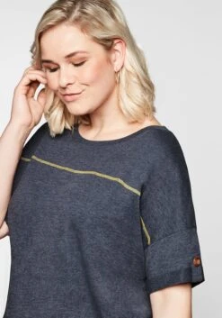 Sheego Shirt Mit Ziernaht Und Knotendetail Am Saum -Shego Kleidung Geschaft 14405400018 04CVP 00 SH