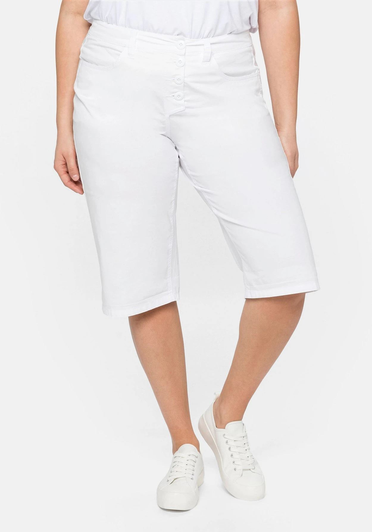 Sheego Bermudas Mit IndividuellemSaumaufschlag 8 Sheego Bermudas Mit IndividuellemSaumaufschlag – Bild 8