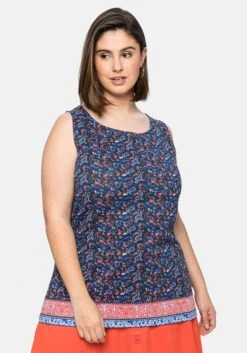 Sheego Tanktop Mit Paisley-Alloverdruck
