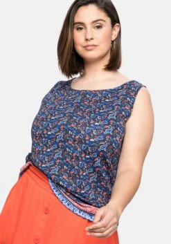 Sheego Tanktop Mit Paisley-Alloverdruck -Shego Kleidung Geschaft 14412500524 04CPG 02 SH