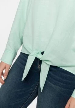 Sheego Tunika Mit Hemdkragen Und Saum Zum Binden -Shego Kleidung Geschaft 14412700133 04CMH 02 SH