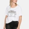Sheego Shirt In Leichter A-Linie, Mit Zebra-Frontdruck