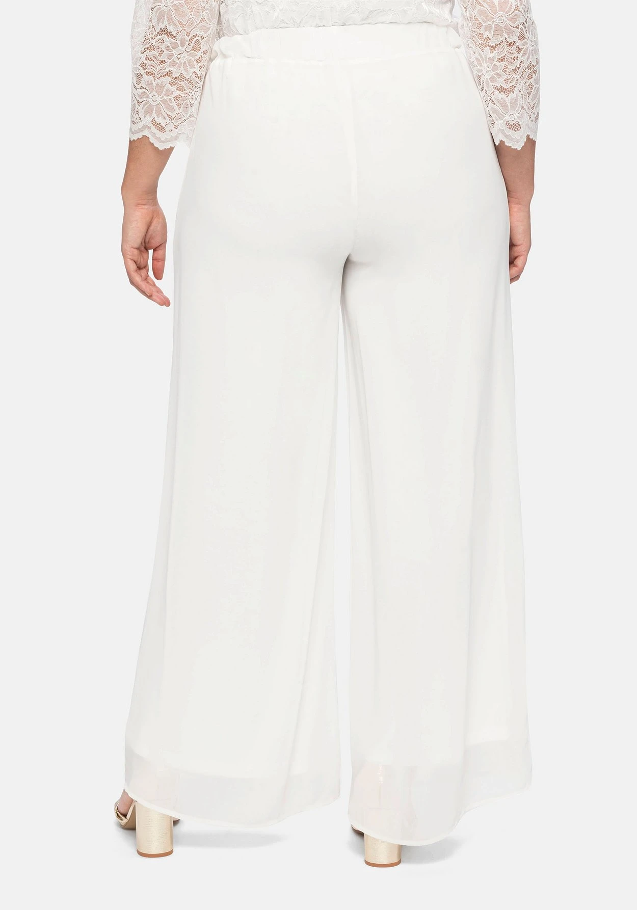 Sheego Weite Chiffonhose Im Lagenlook, Gefüttert 3 Sheego Weite Chiffonhose Im Lagenlook, Gefüttert – Bild 3