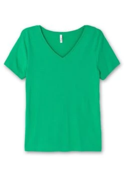 Sheego Shirts Mit V-Ausschnitt, Im Doppelpack -Shego Kleidung Geschaft 14445402236 04V3M 00 SH