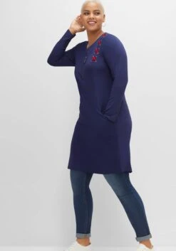 Jerseykleid Mit Schnürung Und Reißverschluss -Shego Kleidung Geschaft 14460400018 04F7N 02 SH