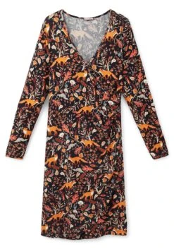 Jerseykleid In Wickeloptik Mit Tiefem V-Ausschnitt 8 Jerseykleid In Wickeloptik Mit Tiefem V-Ausschnitt -Shego Kleidung Geschaft 14463600377 04EVM 00 SH