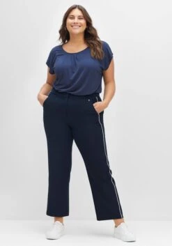 Sheego Gerade Hose Mit Seitlichem Kontrastpiping -Shego Kleidung Geschaft 14464400035 04EXD 02 SH