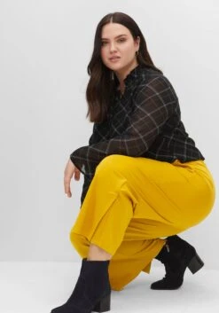 Sheego Weite 7/8-Hose Mit Schlupfbund Und Hohem Schlitz -Shego Kleidung Geschaft 14466200094 04EQ0 02 SH