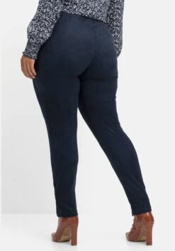 Sheego Leggings Mit Schlitz Am Saum, In Velourslederoptik 9 Sheego Leggings Mit Schlitz Am Saum, In Velourslederoptik -Shego Kleidung Geschaft 14466600035 04KRD 02 SH