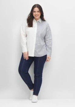 Sheego Hemdbluse Im Mustermix, Elastische Qualität -Shego Kleidung Geschaft 14477001492 04FIY 02 SH