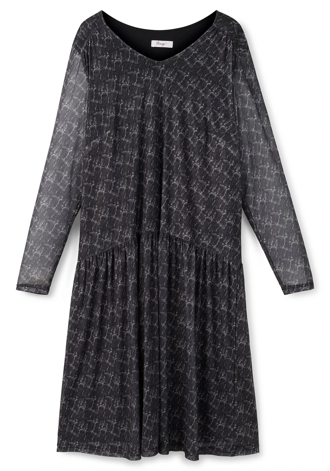 Sheego Meshkleid Mit V-Ausschnitt Und Tiefer Taille 4 Sheego Meshkleid Mit V-Ausschnitt Und Tiefer Taille – Bild 4