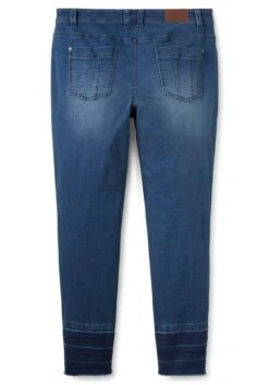 Sheego Schmale Jeans Mit Kontrastsaum Und Crinkle-Effekt -Shego Kleidung Geschaft 14479700053 04FQ5 00 SH