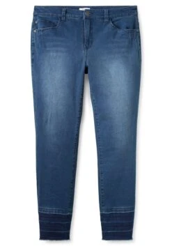 Sheego Schmale Jeans Mit Kontrastsaum Und Crinkle-Effekt -Shego Kleidung Geschaft 14479700053 04FQ7 00 SH