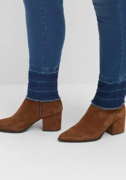 Sheego Schmale Jeans Mit Kontrastsaum Und Crinkle-Effekt -Shego Kleidung Geschaft 14479700053 04FQ9 02 SH