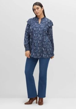 Sheego Bootcut-Jeans Mit Stoffgürtel Und Markanten Taschen -Shego Kleidung Geschaft 14480100330 04FJI 02 SH