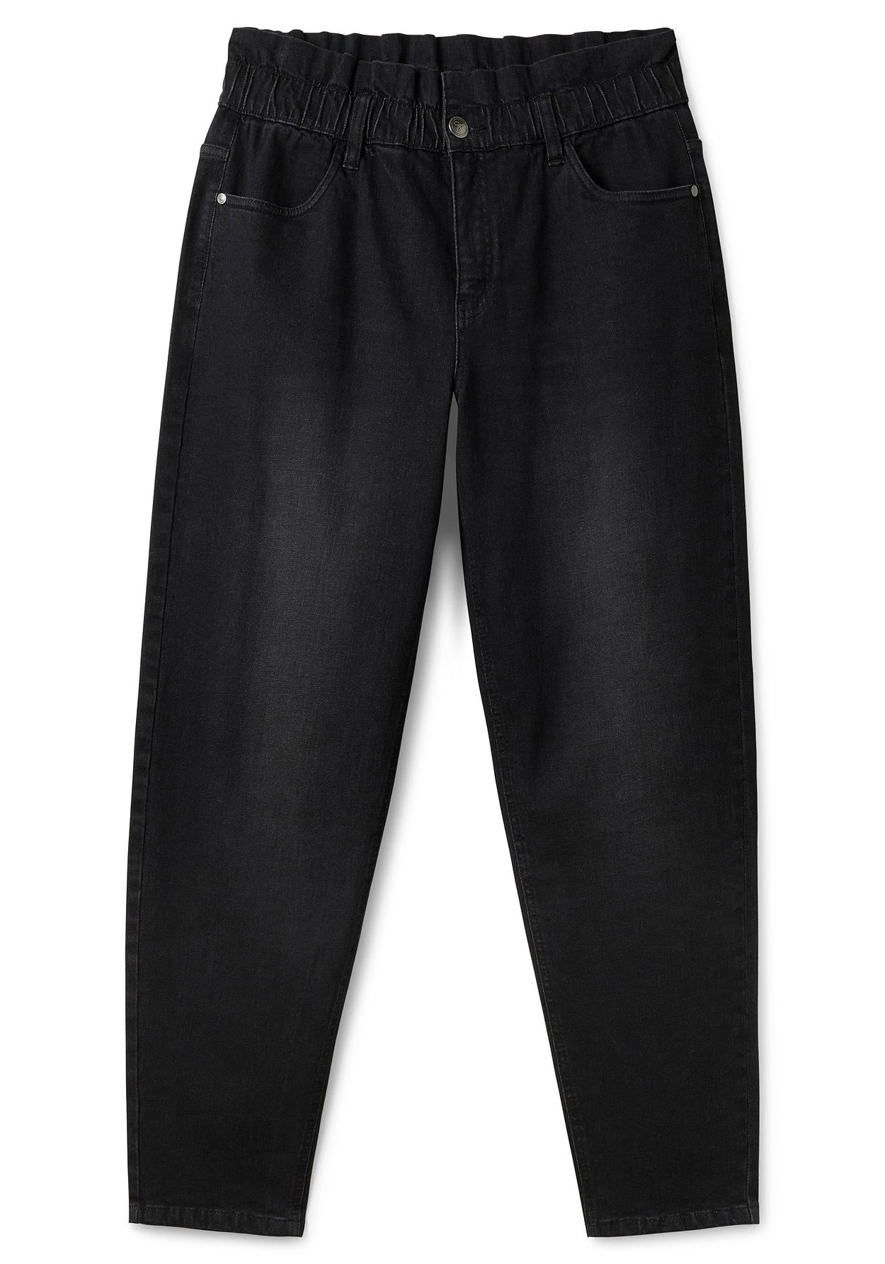 Sheego Mom-Jeans Mit Rüsche Am High-Waist-Bund 4 Sheego Mom-Jeans Mit Rüsche Am High-Waist-Bund – Bild 4