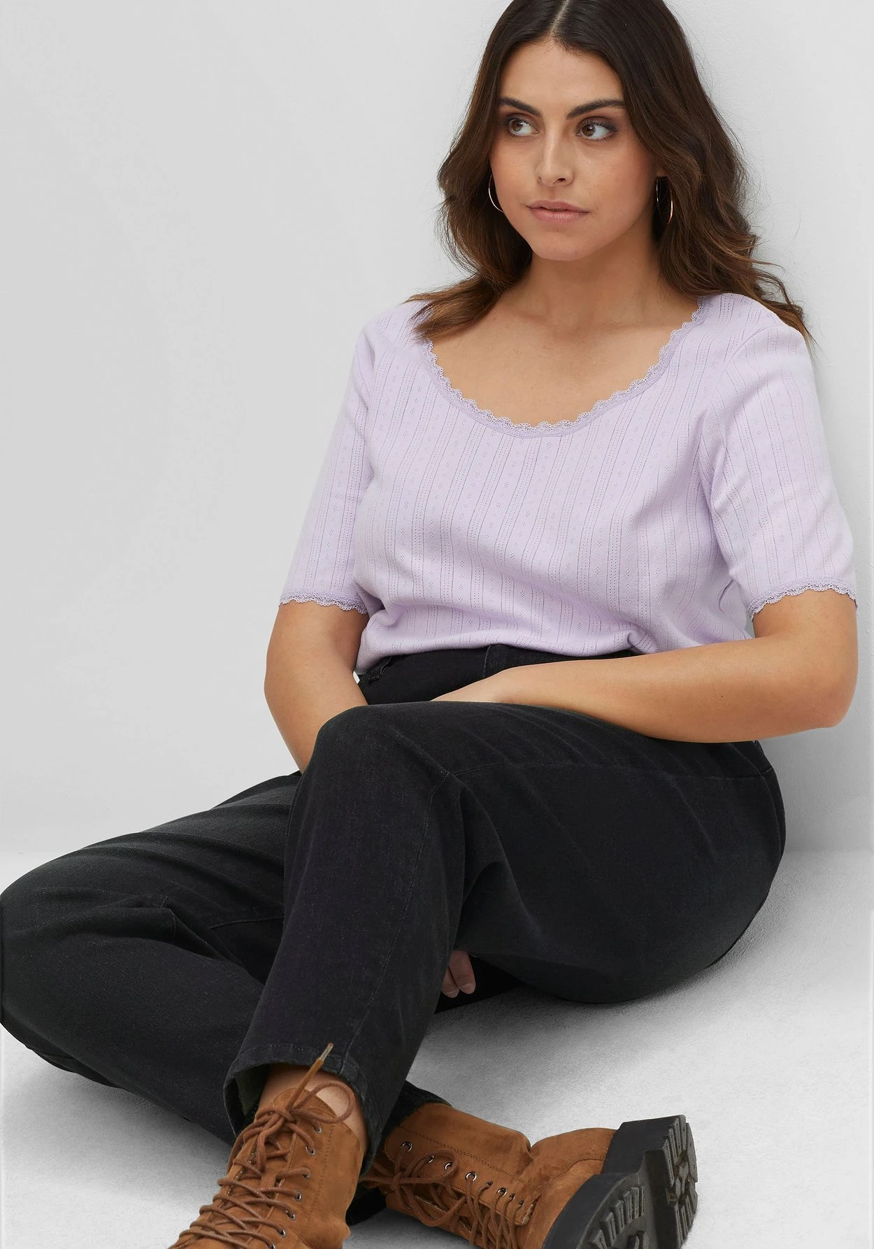 Sheego Mom-Jeans Mit Rüsche Am High-Waist-Bund 7 Sheego Mom-Jeans Mit Rüsche Am High-Waist-Bund – Bild 7