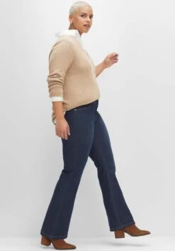 Sheego Bootcut-Jeans MitKontrastnähten -Shego Kleidung Geschaft 14493300330 04GO8 02 SH